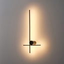 APLIQUE DE PARED METAL LED 12W 1200lm 3000K 600x200x60mm NEGRO ARTE ILLUMINA CLIO