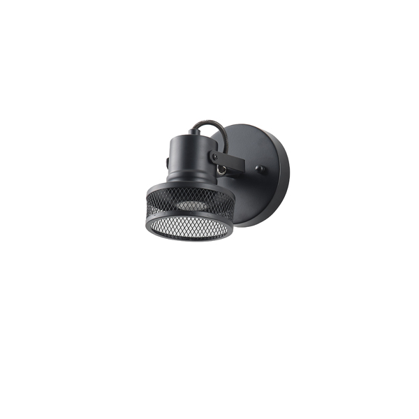 FOCO DE TECHO CON MALLA 1xGU10 MAX8W 165x100x152mm NEGRO ARTE ILLUMINA