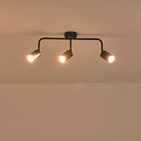 FOCO 3 LUCES METALIZADO 3XGU10 500x90x230mm NEGRO ARTE ILLUMINA OLYMP