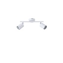 FOCO 2 LUCES METALIZADO 2xGU10 MÁX. 7W 300x80x155mm BLANCO ARTE ILLUMINA OLYMP
