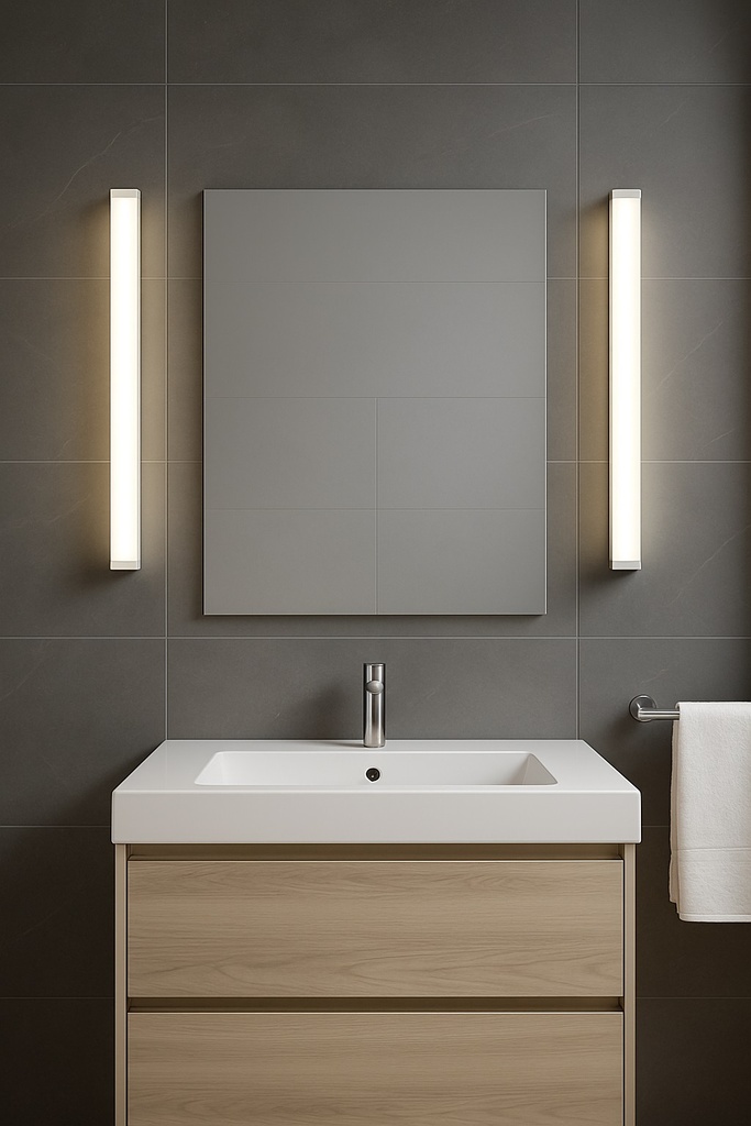LUMINARIA PARA BAÑO 15W 3CCT 600x57x70 IP44 BLANCO ARTE ILLUMINA MARE