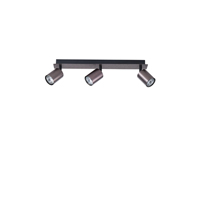 FOCO ALUMINIO GRIS 3 LUCES 3XGU10 MÁX. 7W 450x80x120mm ARTE ILLUMINA LUXY