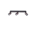 FOCO ALUMINIO GRIS 3 LUCES 3XGU10 MÁX. 7W 450x80x120mm ARTE ILLUMINA LUXY
