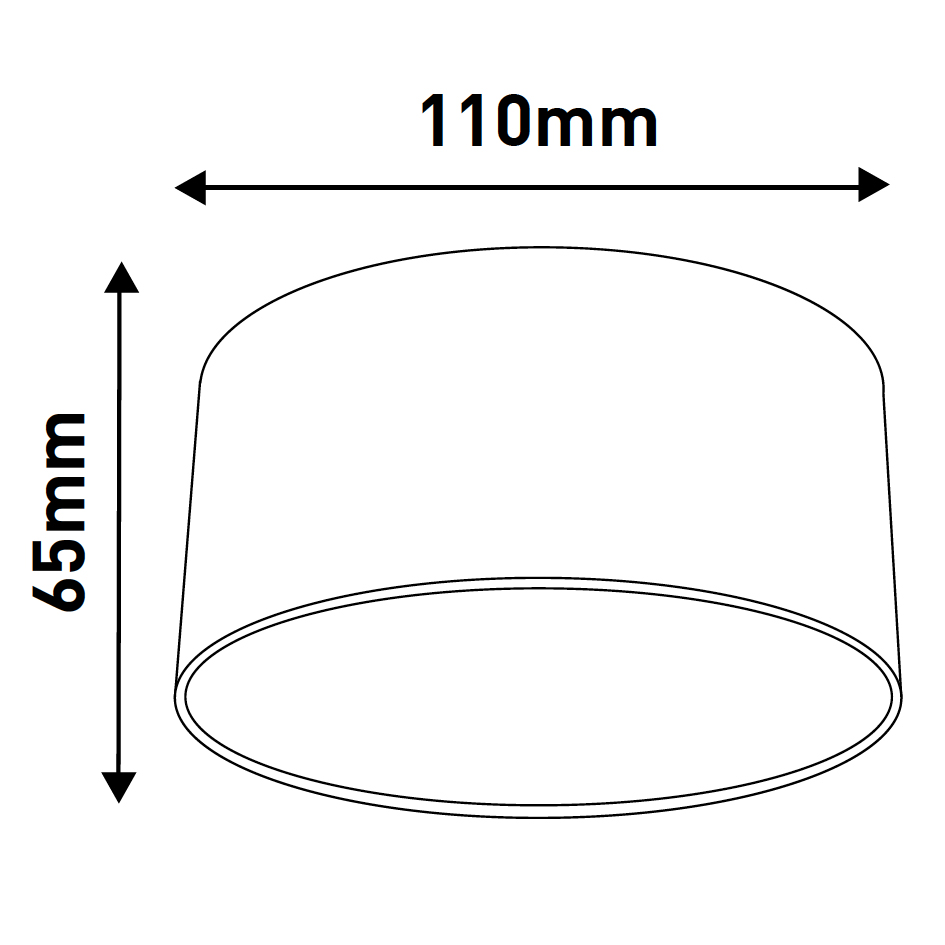 SPOT SUPERFICIE ALUMINIO 10W 3CCT D110xH65