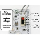 PLAFÓN LED 36W Ø500 3CCT IP20 BLANCO PLUS