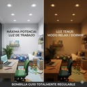 BOMBILLA LED SMD REGULABLE GU10 6,5W 120º 220-240V PLUS