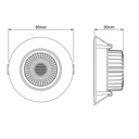 EMPOTRABLE BASCULANTE LED 3/5/7W 3CCT Ø90 IP20 EUROLAMP