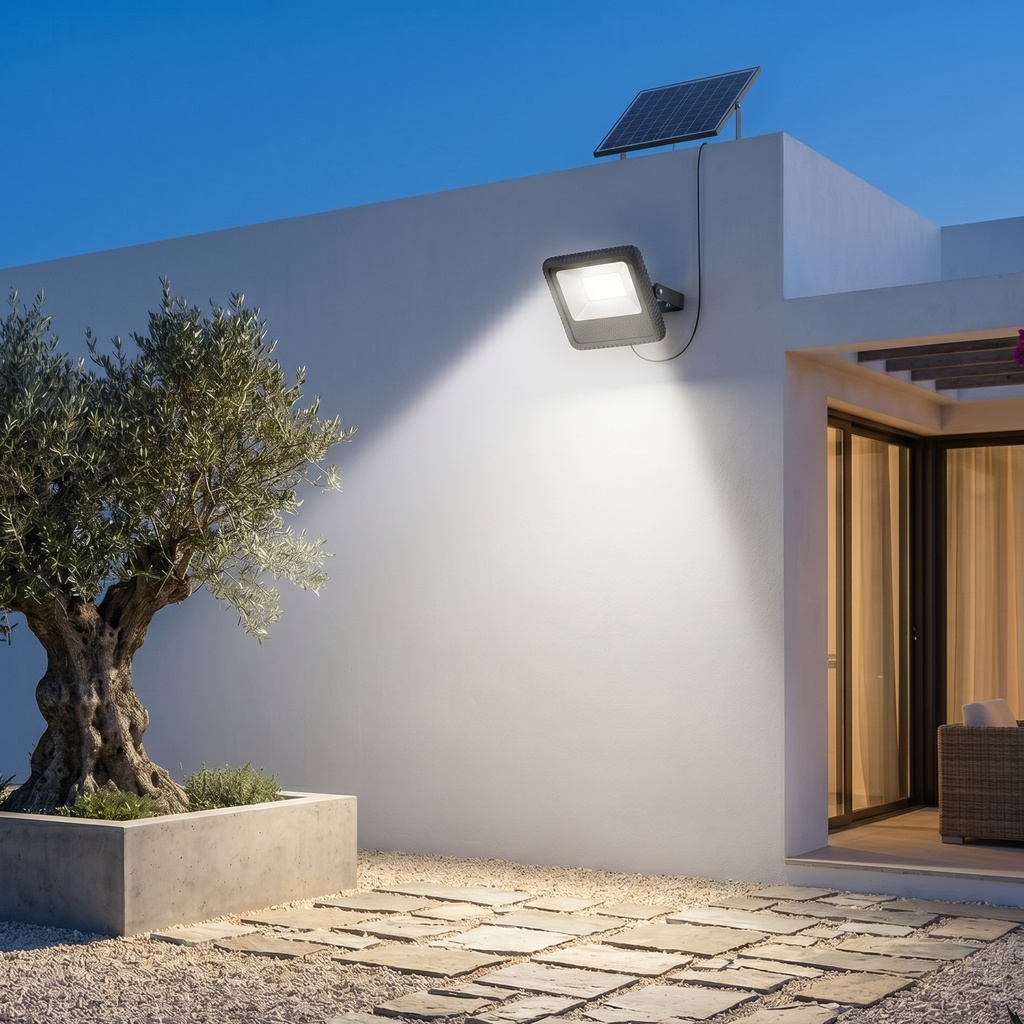 PROYECTOR LED SMD SOLAR 50W IP66 NEGRO 3CCT (3000-4000-6000K) PLUS