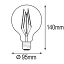 BOMBILLA G95 FILAMENTO 4W 840LM Ε27  CLARO