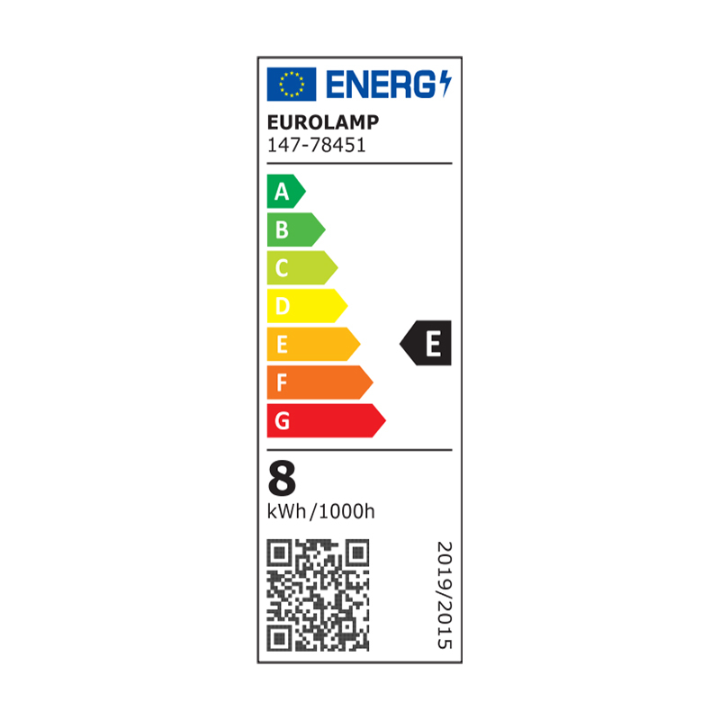 BOMBILLA LED GLOBO G125 FILAMENTO CRUZADO 8W E27 3000K 220-240V