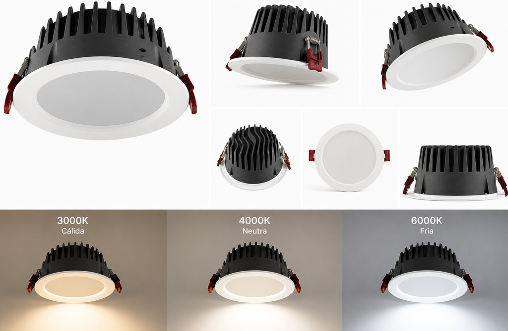 EMPOTRABLE DOWNLIGHT LED 25W Ø165x90mm 3CCT PRO EUROLAMP