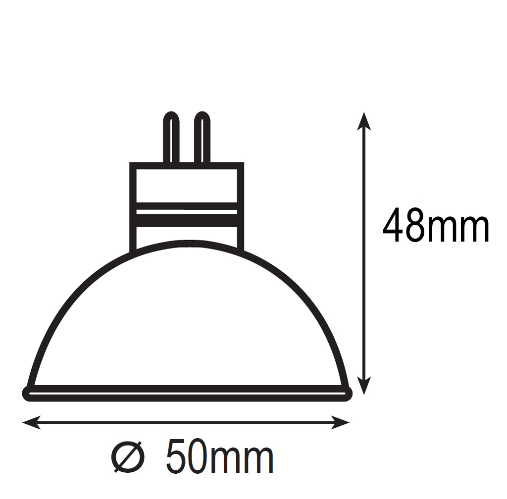 BOMBILLA MR16 LED SMD 6W 12V AC/DC 