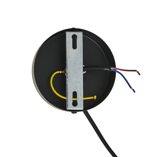 LÁMPARA DE TECHO COLGANTE DE HORMIGÓN Y HIERRO 1xE27 120x120x260mm NEGRO ARTE ILLUMINA SCOURO