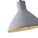 LÁMPARA DE TECHO COLGANTE HORMIGÓN 1xE27 240x240x200mm GRIS ARTE ILLUMINA YESO