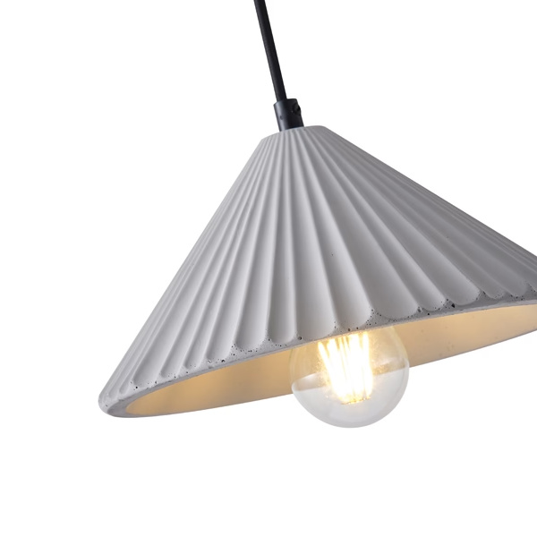 LÁMPARA DE TECHO COLGANTE HORMIGÓN 1xE27 Ø250X1640mm GRIS ARTE ILLUMINA PLATRE