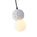 LÁMPARA DE TECHO COLGANTE DE HORMIGÓN Y VIDRIO G9 Ø100X1710mm ARTE ILLUMINA SALPICO