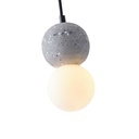 LÁMPARA DE TECHO COLGANTE DE HORMIGÓN Y VIDRIO G9 Ø100X1710mm ARTE ILLUMINA SALPICO