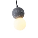 LÁMPARA DE TECHO COLGANTE DE HORMIGÓN Y VIDRIO G9 Ø100X1710mm ARTE ILLUMINA SALPICO