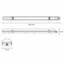 PANTALLA ESTANCA 1,50m 52W LED IP65 3CCT PRO