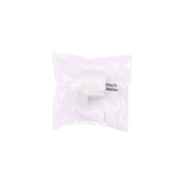 ENCHUFE MACHO TOMA LATERAL, BLANCO, 16A 250V EUROLAMP