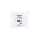 ENCHUFE MACHO TOMA LATERAL, BLANCO, 16A 250V EUROLAMP