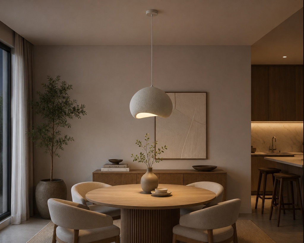 LÁMPARA COLGANTE DE PLÁSTICO REFORZADO CON FIBRA DE VIDRIO 1xE27 MAX 15W 340x300x250mm ARTE ILLUMINA AEONIC