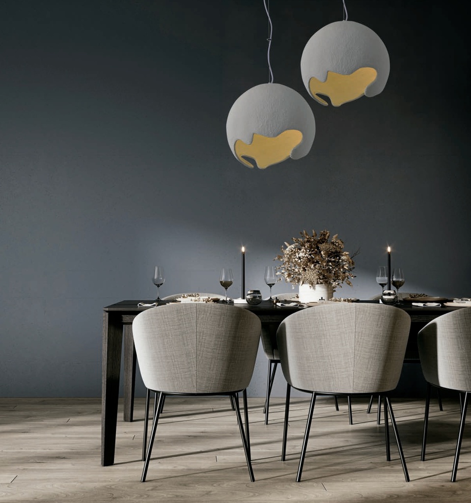 LÁMPARA DE TECHO COLGANTE POLIESTER E27 400x1800mm ARTE ILLUMINA ELIO