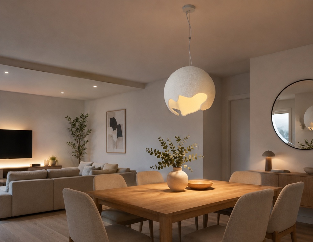 LÁMPARA DE TECHO COLGANTE POLIESTER E27 400x1800mm ARTE ILLUMINA ELIO