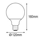 BOMBILLA LED GLOBO G120 25W Ε27 220-240V