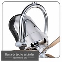 VENTL TECHO FINO 3 ASPAS MADERA CROMADO DIRECCION VIENTO AJUSTABLE