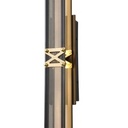 APLIQUE DE PARED ALUMINIO LED 13W 780lm 3000K 600x100mm NEGRO-ORO ARTE ILLUMINA LUIS
