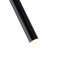 LÁMPARA DE TECHO COLGANTE ALUMINIO "CASCADE" LED 3W 210lm 3000K Ø16x1200mm NEGRO ARTE ILLUMINA