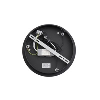 LÁMPARA COLGANTE ALUMINIO LED 6W 360lm 3000K Ø300x1500mm NEGRO ARTE ILLUMINA CASCADE