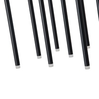 LÁMPARA DE TECHO COLGANTE ALUMINIO LED 47W 2820lm 3000K 940x1500mm NEGRO ARTE ILLUMINA CASCADE