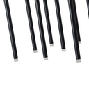 LÁMPARA DE TECHO COLGANTE ALUMINIO LED 47W 2820lm 3000K 940x1500mm NEGRO ARTE ILLUMINA CASCADE