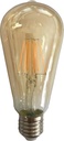 BOMBILLA LED ST64 FILAMENTO 10W E27 2400K 220-240V ORO VIDRIO REGULABLE EUROLAMP
