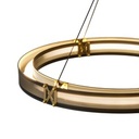 LÁMPARA COLGANTE ALUMINIO LED 33W 1980lm 3000K Ø620mm NEGRO-ORO ARTE ILLUMINA LUIS
