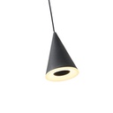 LÁMPARA COLGANTE LED 25W 1500lm 3000K 680x1200mm NEGRO ARTE ILLUMINA CAMPANELLE