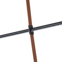 LÁMPARA DE TECHO COLGANTE METAL LED 3x20W 3660lm 3000K 1400x60x1200mm NEGRO ARTE ILLUMINA LINEA