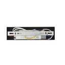 LÁMPARA DE TECHO COLGANTE METAL-CUERO LED 2x20W 2460lm 3000K 1400x60x1200mm NEGRO ARTE ILLUMINA LINEA