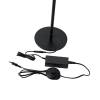 LÁMPARA DE PIE METAL LIGERA ED 23W 1380lm 3000K 180x1600mm NEGRO ARTE ILLUMINA LINEA
