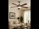 VENTILADOR DECORATIVO 1xE27 CON MANDO Ø130 70W