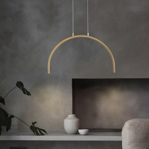 LÁMPARA COLGANTE ALUMINIO-METAL 5W 448lm 3000K 600x20 X330mm  ARTE ILLUMINA APSIS