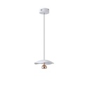 LÁMPARA DE TECHO COLGANTE ALUMINIO LED 8W 400lm 3000K Ø230mm ARTE ILLUMINA ENIGMA