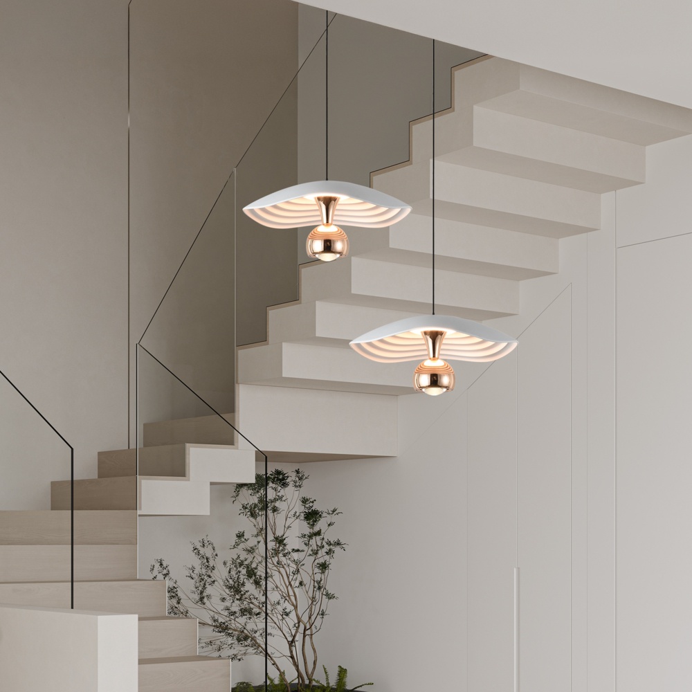LÁMPARA DE TECHO COLGANTE ALUMINIO LED 8W 400lm 3000K Ø230mm ARTE ILLUMINA ENIGMA