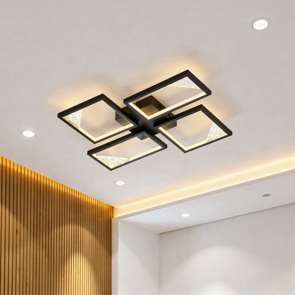 LÁMPARA DE TECHO ALUMINIO LED 36W 1200lm 3000K 450x580x55mm ARTE ILLUMINA SQUARE