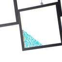 LÁMPARA DE TECHO ALUMINIO LED 36W 850lm 3000K 820x16x1340mm NEGRO ARTE ILLUMINA SQUARE