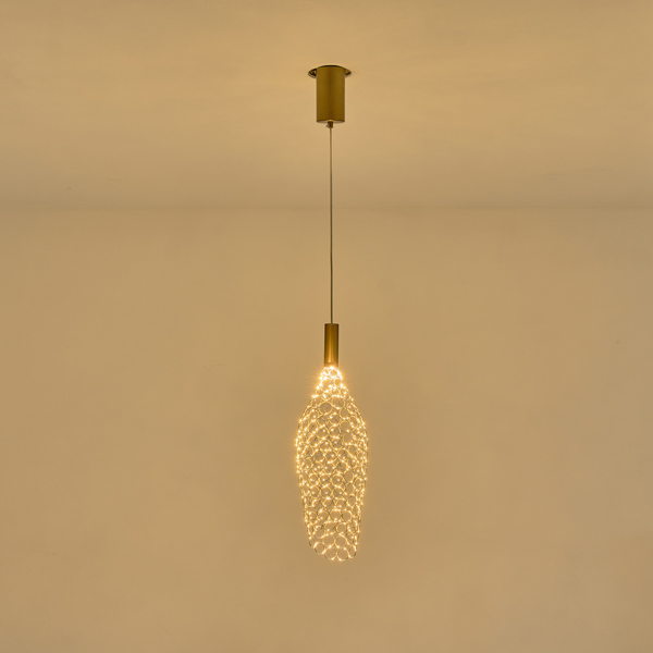 LÁMPARA DE TECHO COLGANTE METAL LED 6.3W 648lm Ø164x1774mm ARTE ILLUMINA PERFORATO