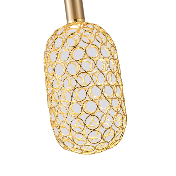 LÁMPARA DE TECHO COLGANTE LED 6.3W 648lm 3000K Ø130x1588mm ARTE ILLUMINA PERFORATO