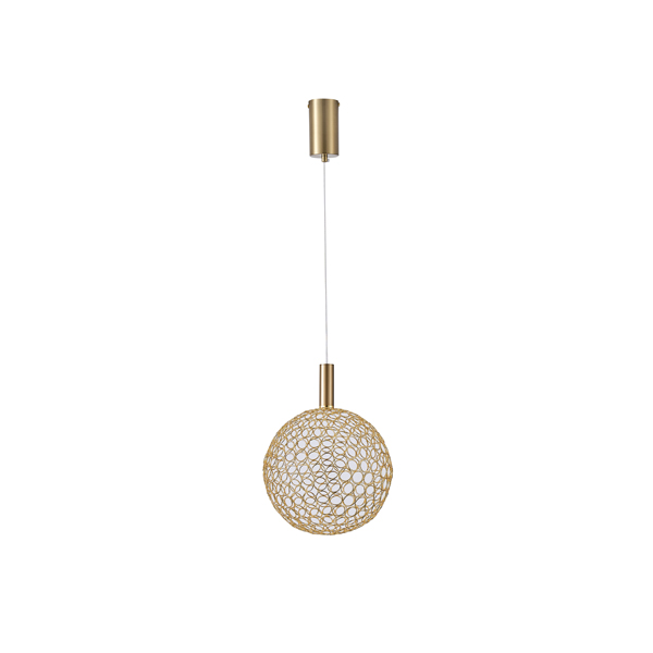 LÁMPARA DE TECHO COLGANTE BOLA LED 6.3W 648lm 3000K Ø250x1388mm ARTE ILLUMINA PERFORATO